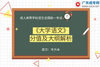 大学语文-成人高考专升本-试听课程（2019）