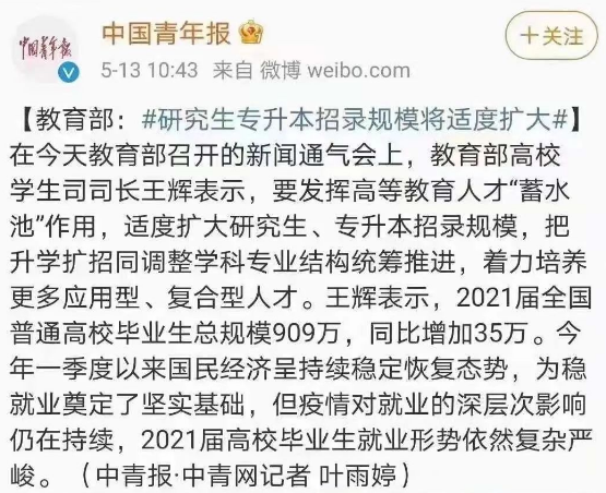 重要！专升本（专插本）招录规模将适度扩大！