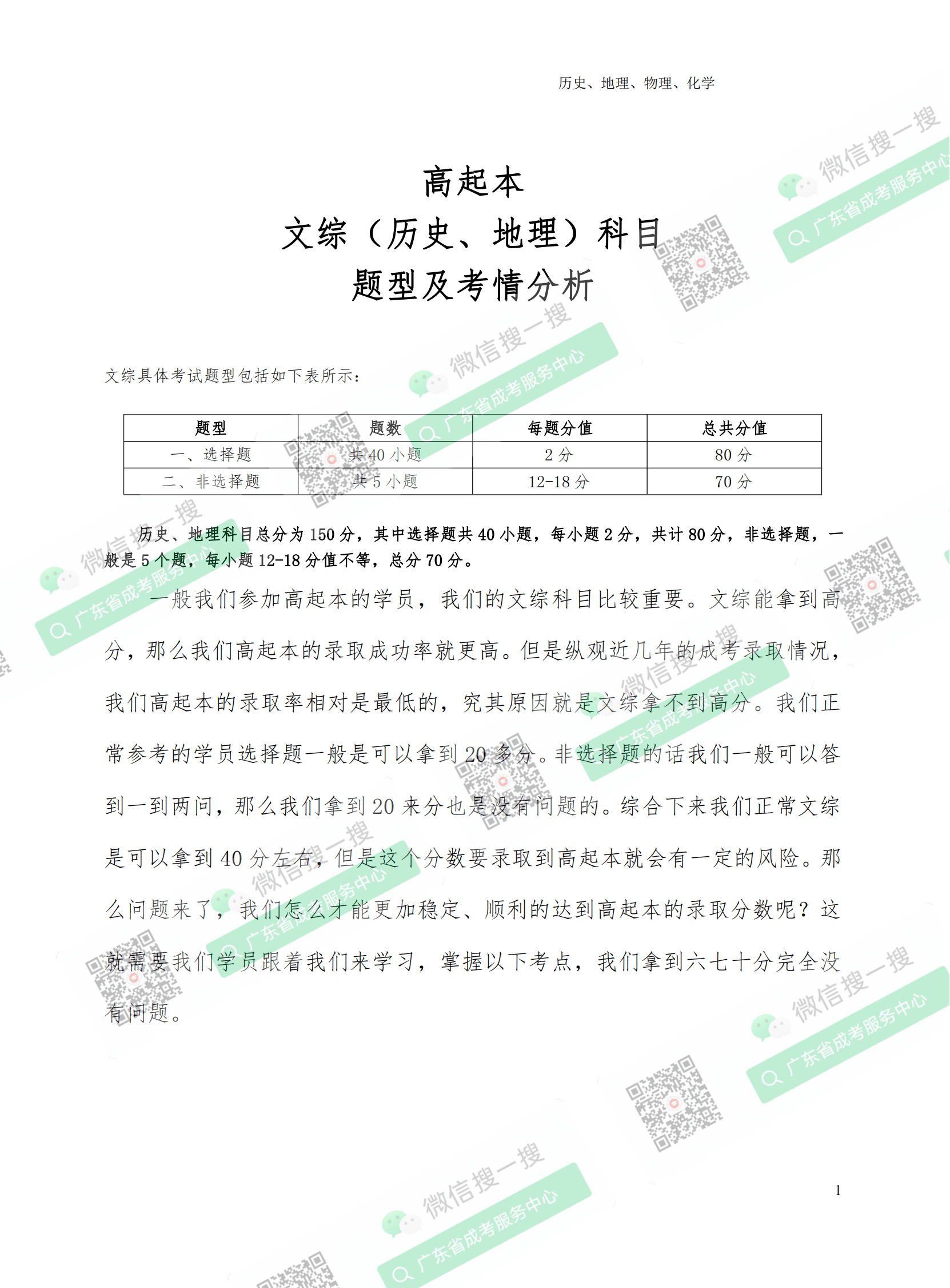 2021年广东成人高考复习资料：高起点历史地理科目（电子版，可下载）