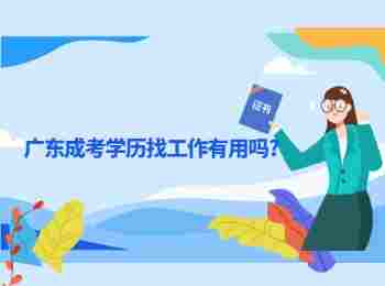 广东成考学历找工作有用吗