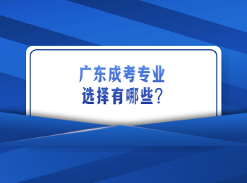 广东成考专业选择有哪些?