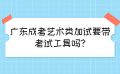 广东成考艺术类加试要带考试工具吗