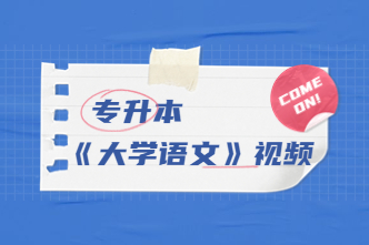 2022年广东成考专升本《大学语文》通关视频