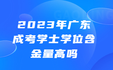 广东成考学士学位